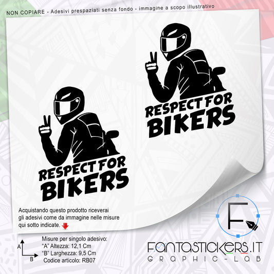 adesivo respect for bikers